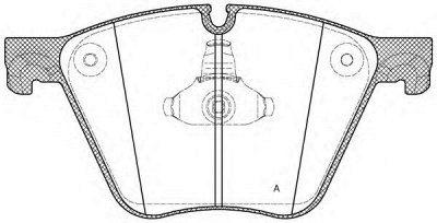 OPEN PARTS bpa141900 -  Комплект тормозных колодок, дисковый тормоз